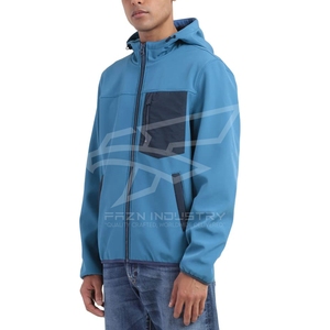 Professionnel fabriqué Slim Fit Softshell veste tenue décontracté utilisation en plein air hommes Softshell couleurs contrastées pour les vestes pour hommes - Product Image 3