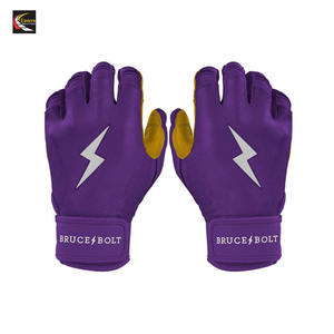 Good Quality Materials Custom Youth Adult Short Cuff Baseball Batting Glove Goatskin Leather Customized Baseball <b>Softball</b> Gloves - Product Image 5