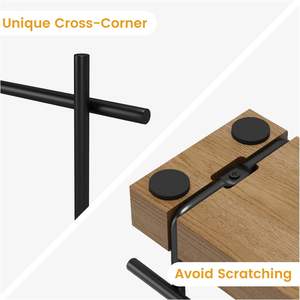 Servilletero de granja para mesa, servilleteros modernos de Metal de madera de bambú rústico negro para servilletas de papel, mesa de comedor de cocina - Product Image 6