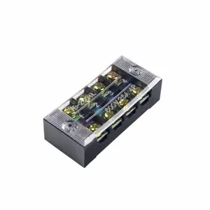 Bloque de terminales de gran oferta en caja termoplástica eléctrica 25A IP20 con tornillo 4 pares de conector de bloque de terminales de alta calidad - Product Image 1