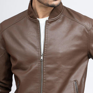 Chaqueta de Cuero PU Personalizable de Fabricante Directo, Cuello Alto, Manga Larga, Estilo Urbano de Invierno, Ropa para la Nieve, Alta Calidad ODM, Azul - Product Image 2