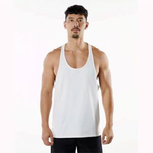 94% algodón 6% Spandex relajado sudor transpirable de corte bajo Neckline abierto Racerback blanco para hombre ASOS Stringer - Product Image 1