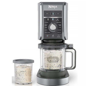 La mejor calidad Ninja CREAMi Deluxe IceCream Maker & Frozen Postre Maker 10 funciones Gelato Sorbet Yogurt Milkshake Slushi Silver - Product Image 3