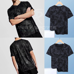 เสื้อยืดโอเวอร์ไซส์ทรงครอปสำหรับผู้ชาย คุณภาพสูง ผ้าฝ้าย 100% สไตล์วินเทจ ย้อมสีซีดแบบซันเฟด ล้างสีแบบแอซิด น้ำหนักผ้า 220 กรัม สีพื้น - Product Image 3