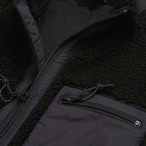 Mode personnalisé Sherpa polaire gilets fermeture éclair poche coupe-vent gilet épais lâche Sherpa polaire hommes gilets - Product Image 3
