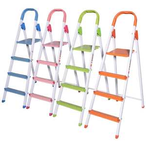 Modern Designed Home and Warehouse Use Metal <b>Step</b> Ladder Colorful Iron and Household Ladder <b>Stools</b> RCM-684 - Product Image 6