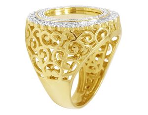 Venta caliente Iced Out Custom Hip Hop Ring 925 Sterling Silver VVS Moissanite Diamond para hombres - Product Image 2