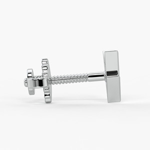 ต่างหู925สายฟ้าแลบแบบเรียบง่ายสุดหรูสำหรับผู้หญิงต่างหูทรงกลมเซอร์โคเนียทรงสามเหลี่ยม - Product Image 4