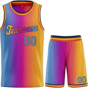 2024 uniforme de basket-ball réversible pour adultes et enfants Logo personnalisé nom de l'équipe maillot court grande taille nouveau Design - Product Image 1