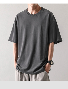 เสื้อยืดผู้ชายทรงปกติ ระบายอากาศได้ดี พิมพ์ลายแบบกำหนดเอง ปักโลโก้ ด้วยเทคนิค DTG และการสกรีน - Product Image 3