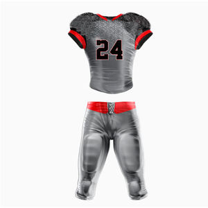 2025 maillot de Football avec pantalon prêt à expédier vêtements de Football américain personnalisé en gros jeunesse attirail sergé américain - Product Image 1