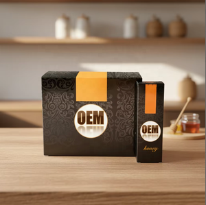 Cajas de Exhibición para Empaque de Miel Natural al por Mayor de Alta Calidad, Caja de Empaque Exterior con Relieve y Recubrimiento UV para Miel Herbal - Product Image 2