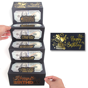 Enveloppe de décoration de Noël créative personnalisée à faire soi-même, enveloppe réutilisable pour argent d'anniversaire, enveloppe pour argent liquide - Product Image 3