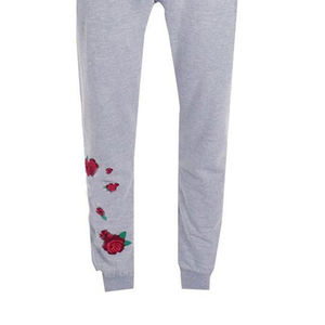 Survêtement de sport en molleton 100% coton brodé à deux pièces décontracté à capuche pour homme pour l'hiver - Product Image 6