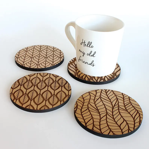 Premium custom Enamel Wooden Coasters Designed for Durability and Style <b>Protect</b> Your Surfaces smooth Touch of Elegance to Decor - Product Image 5