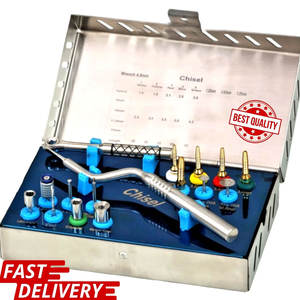 Kit d'expansion osseuse et de burinage avec instruments chirurgicaux pour implants dentaires - Product Image 1