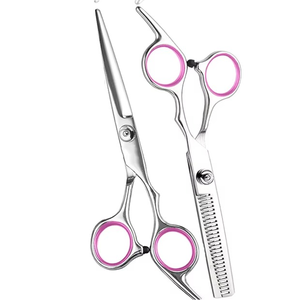 Vente en gros de ciseaux de toilettage pour chiens avec revêtement en titane de qualité supérieure embouts ronds de sécurité en acier inoxydable à lame droite - Product Image 4