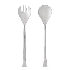 Stainless Steel Salad Servers Set Modern <b>Serving</b> <b>Spoon</b> And Fork Utensils For Salad Tools - Product Image 2