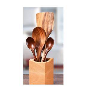 Produit artisanal écologique, lavable au lave-vaisselle, ustensiles à salade, cuisine à domicile, fabriqué en Inde - Product Image 2