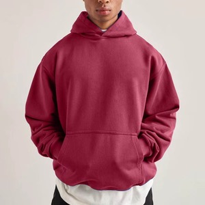 Sudadera con capucha de hombro caído de gran tamaño hecha a medida, disponible con su logotipo personalizado y diseño en Sudadera con capucha de gran tamaño - Product Image 3