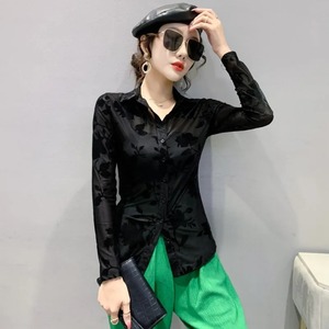 Chemises à carreaux à manches longues pour femmes Chemise à capuche bleue avec poche boutonnée Tops Retro Casual Drawstring Hooded Shirt Camisas - Product Image 6