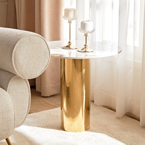 Table basse design en métal, pièce maîtresse pour les maisons modernes, style de mobilier élégant et robuste, décoration centrale élégante pour le salon - Product Image 4