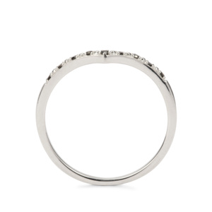 Bague en argent sterling avec diamant noir 0,06 ct VVS1 plaqué rhodium géométrique - Product Image 3