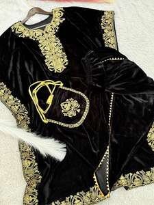 Nouveau haut de caftan en velours de viscose épais pour vêtements de fête avec caftan et potli pour travaux lourds ensemble Dhoti Salwar prix de gros - Product Image 2