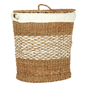 Boîte ovale en jonc de mer avec couvercle, boîte de rangement artisanale, écologique, naturelle, décoration intérieure et extérieure, vente en gros du Vietnam - Product Image 2