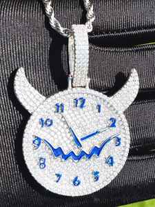 Personalizado Demon Time iced out Hip Hop Jewelry Moissanite Diamond Pendant para fiesta, boda y ocasiones de regalo - Product Image 4