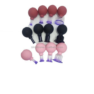 Set bekam terapi tubuh, cangkir kaca vakum pijat wajah - Product Image 3