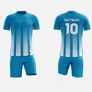 Ensemble de maillots de football personnalisés par sublimation pour hommes, respirant, en polyester, uniforme d'entraînement de football, impression de nom personnalisée - Product Image 5