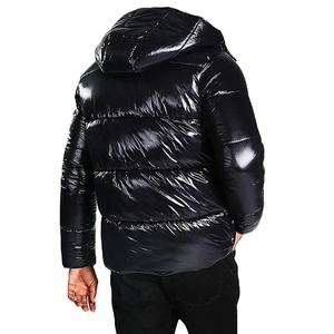 Conception de logo personnalisée OEM, veste rembourrée d'hiver brillante et chaude, veste légère en polyester, veste gonflée brillante, fabrication - Product Image 4