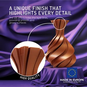 Filamento PLA de Seda WINKLE de 1.75 mm y 1 kg para Impresora 3D, Material Biodegradable de Alta Precisión y Fácil Impresión, Venta al por Mayor FDM - Product Image 2