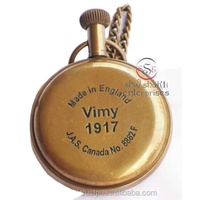 Montre de poche vintage style Art Déco avec chronomètre à quartz, pendentif collier chaîne, médaillon marin nautique en laiton fait main, cadeau de Noël