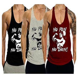 Camiseta sin mangas con tirantes para hombre, hecha de algodón suave, Ideal para gimnasio, Fitness, precio bajo, Camiseta con estampado de entrenamiento personalizado, músculo - Product Image 3