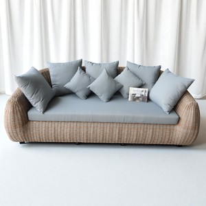 Ensemble de meubles en faux osier PRSF-015n en poly rotin grand patio extérieur sièges de loisirs en forme de lune pour jardin ou terrasse - Product Image 4