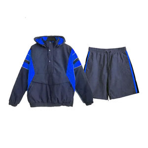 Nuevo Conjunto de Chándal Personalizado con Chaqueta Cortavientos de Piel de Oveja Impermeable y Pantalones con Diseño Impreso y Logotipo Personalizado - Product Image 4