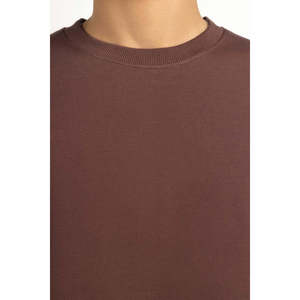 Vêtements de sport pour hommes à manches courtes, col rond, en jersey 100% coton écologique, coupe classique, 320g, impression numérique, fabricant OEM ODM - Product Image 2
