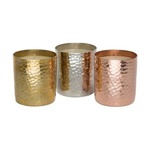 Lot de 4 bougeoirs votifs en métal de qualité supérieure de taille différente de forme ronde pour fournisseur en gros - Product Image 4