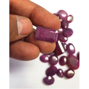 28 piezas de rubí natural de 11mm a 21mm, faceta ovalada de 275 CTS, lote de ventas de Iroc, corte de piedras preciosas sueltas de rubí rosa de alta calidad, US $59 para todos - Product Image 2