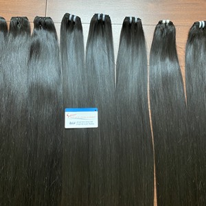Extensiones de Cabello Humano Liso de Color Más Vendidas – Puntas Gruesas y Voluminosas, Extensiones de Cabello Virgen Directo de Fábrica, Sin Caída - Product Image 1