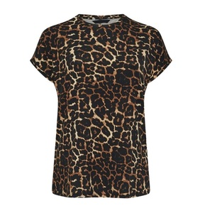New Deal Vintage Animal Print Camisetas de mujer Manga corta Verano Casual O-cuello Anti-Pilling Transpirable Bangladesh Hecho - Product Image 5
