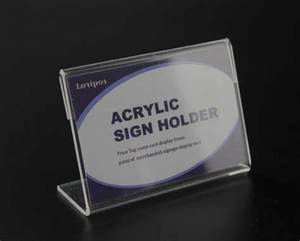 Soporte de acrílico personalizado para letreros, marco de exhibición horizontal para uso en mesas y mostradores en tiendas y eventos - Product Image 2