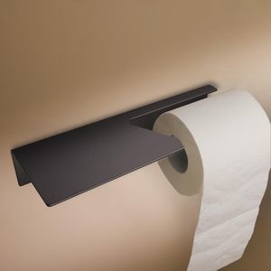 Modern Wall Mount Toilet Paper Holder Stainless Steel Rectangular Minimalist <b>Bathroom</b> <b>Accessory</b> - Product Image 3