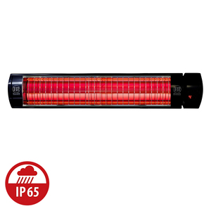 ELCON CW 2000 Calentador Eléctrico Infrarrojo de Carbono con Control Remoto, 2000W, Onda Media, IP65, Resistente a la Intemperie, Aluminio Negro - Product Image 2