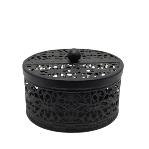 Unique Design Wholesale Bulk Premium Quality <b>Black</b> Color Iron Handmade Metal <b>Box</b> with Lid Handmade Customized - Product Image 1