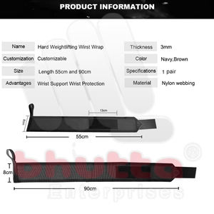 Grappling <b>Weight</b> <b>Lifting</b> Straps Wrist Wraps for Weightlifting and Support for Gym Workout Martial Arts Boxing <b>Set</b> - Product Image 6