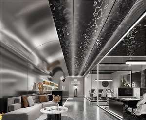 Panneau mural en fibre de bambou pour appartement, design moderne, XH Decor - Product Image 6