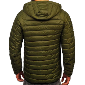 Veste bouffante à manches longues personnalisée de haute qualité pour hommes vestes coupe-vent d'hiver vêtements d'extérieur matelassés à la mode décontractée - Product Image 4